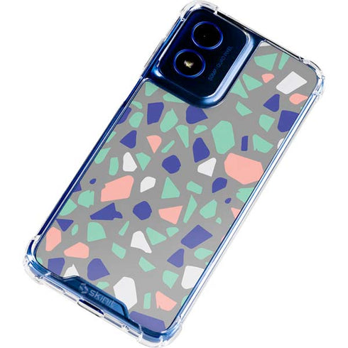 Cement Terrazzo Moto G 5G (2024) Clear Case
